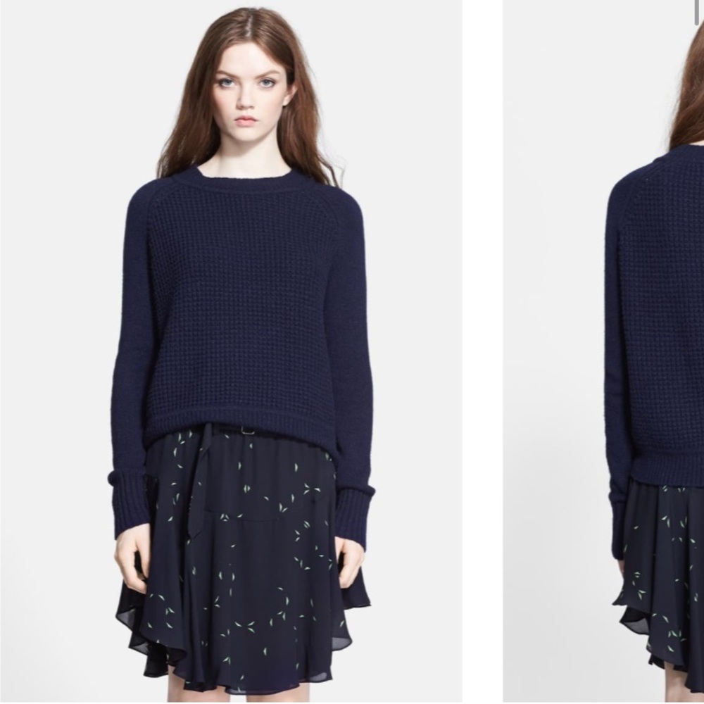 A.L.C. Waffle Knit Jackson Sweater